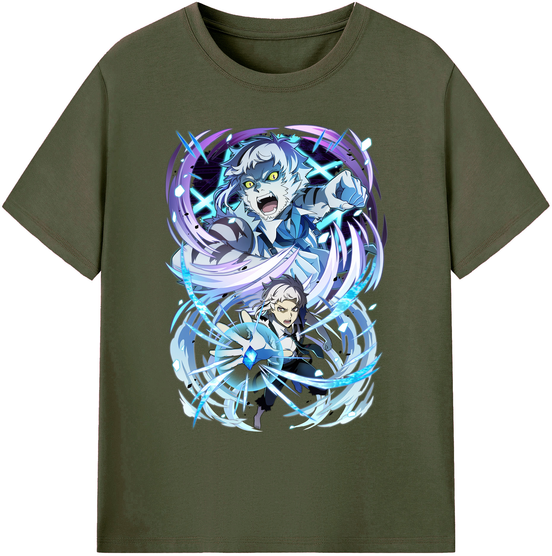 （画像用） 文豪ストレイドッグス Bungo Stray Dogs 綿100％ メンズ半袖Tシャツ｜肌触りやわらか＆通気性